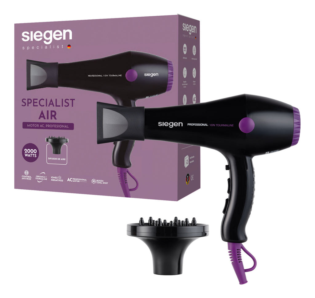 Secador De Pelo Siegen  2 Velocidades 2000 W